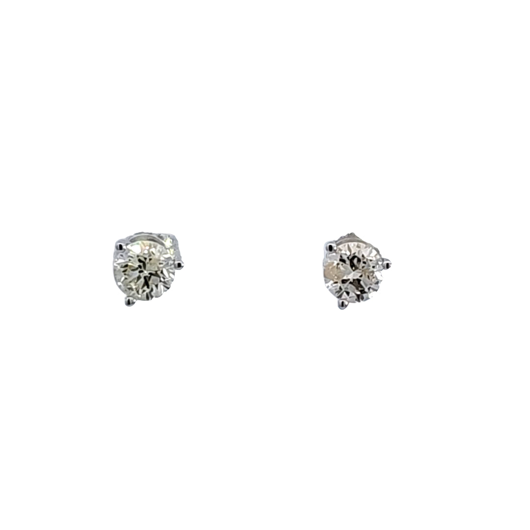 14KW 1ctw Diamond Martini Earrings
