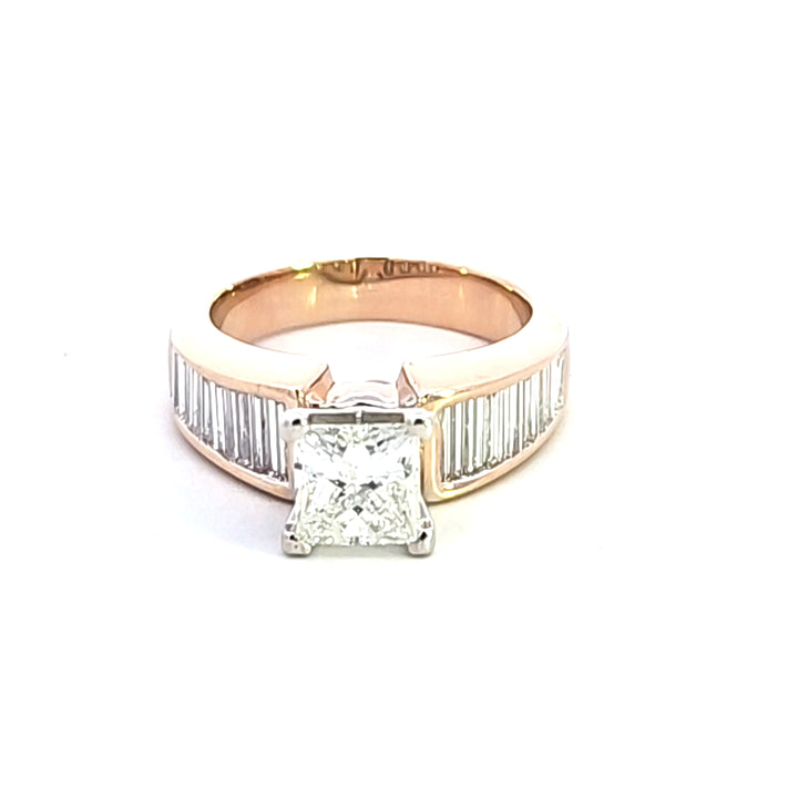 14KY 1.50 ct Princess Cut Diamond Engagement Ring