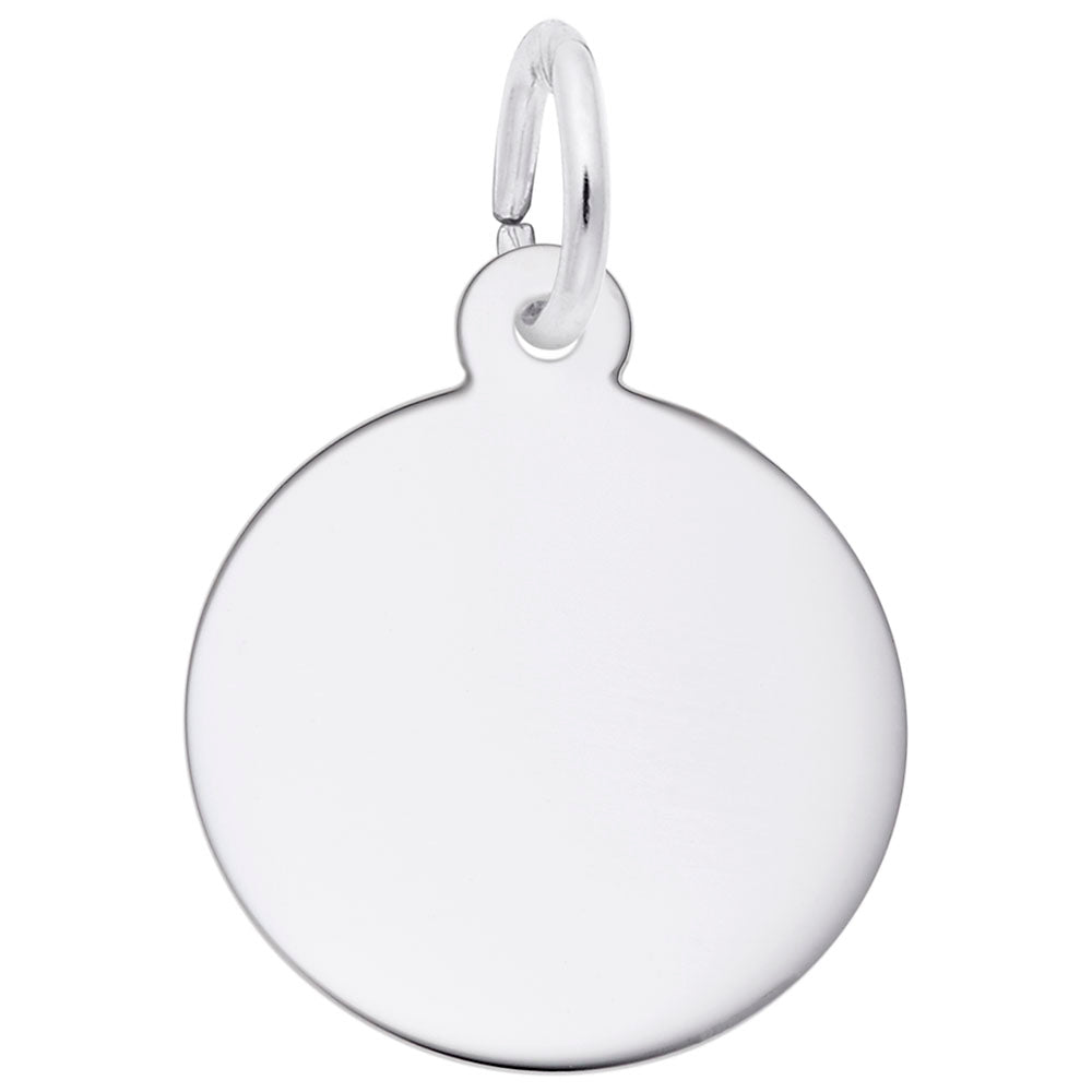 Sterling Silver Disc Charm