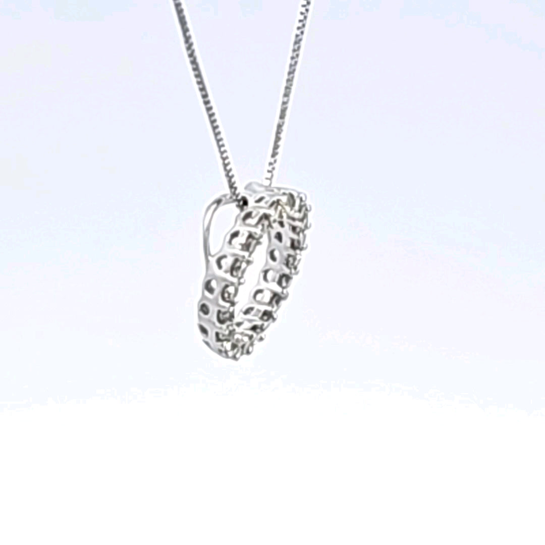 14KW Diamond Circle Pendant