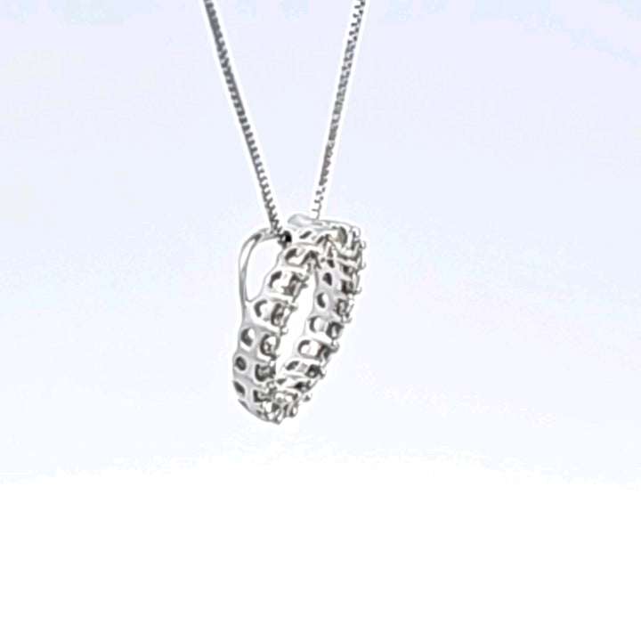 14KW Diamond Circle Pendant