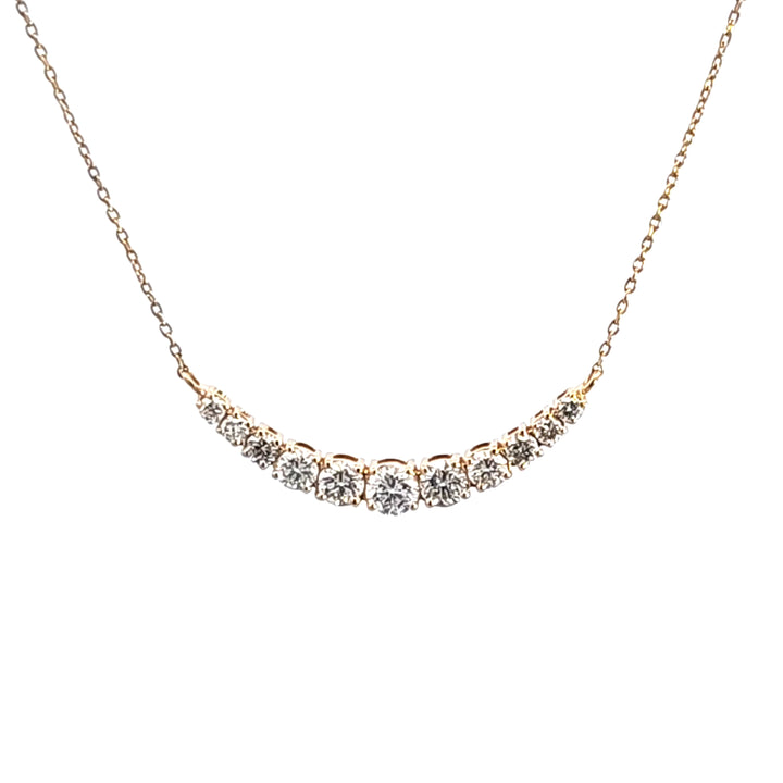 14KY Diamond Curve Necklace