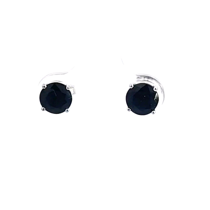 14KW Sapphire Stud Earrings