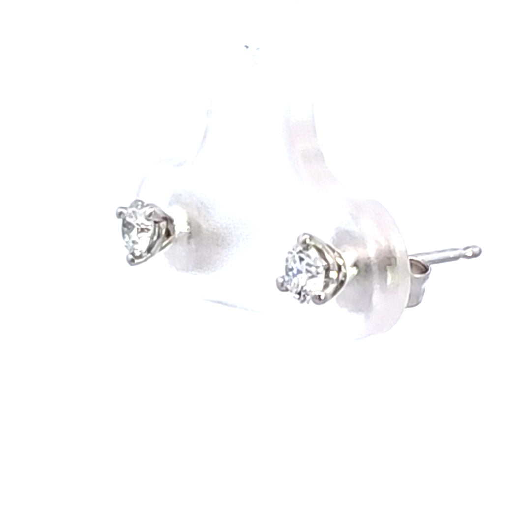 14KW 1/4 ctw Diamond Martini Stud Earrings
