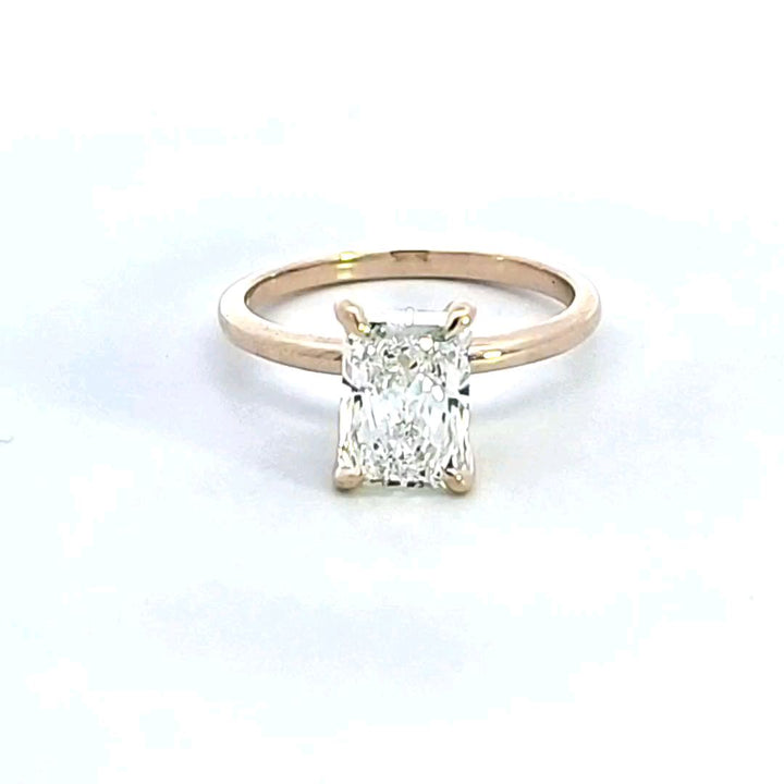14KY Lab Grown Diamond Solitaire Engagement Ring