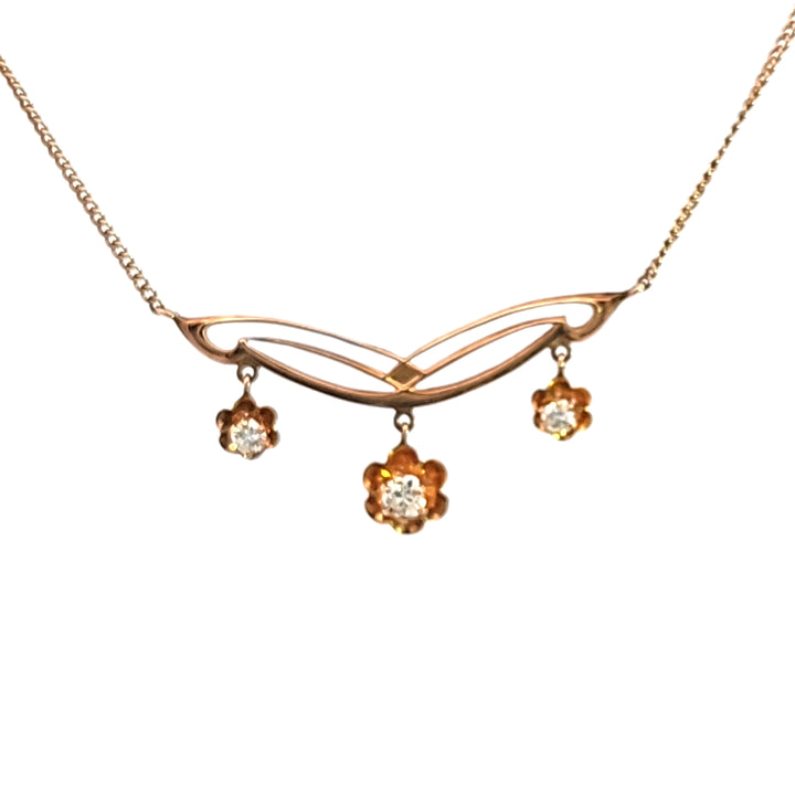 14KY Diamond Estate Necklace