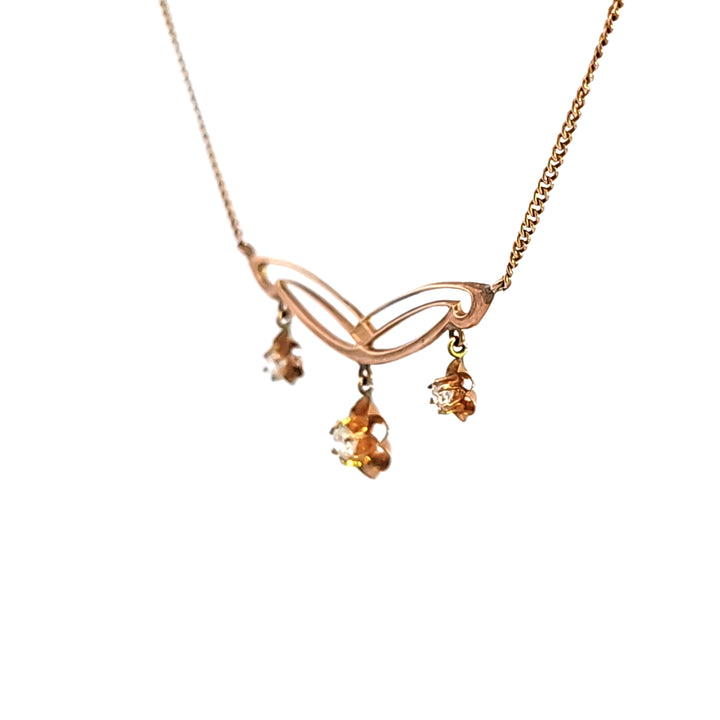 14KY Diamond Estate Necklace
