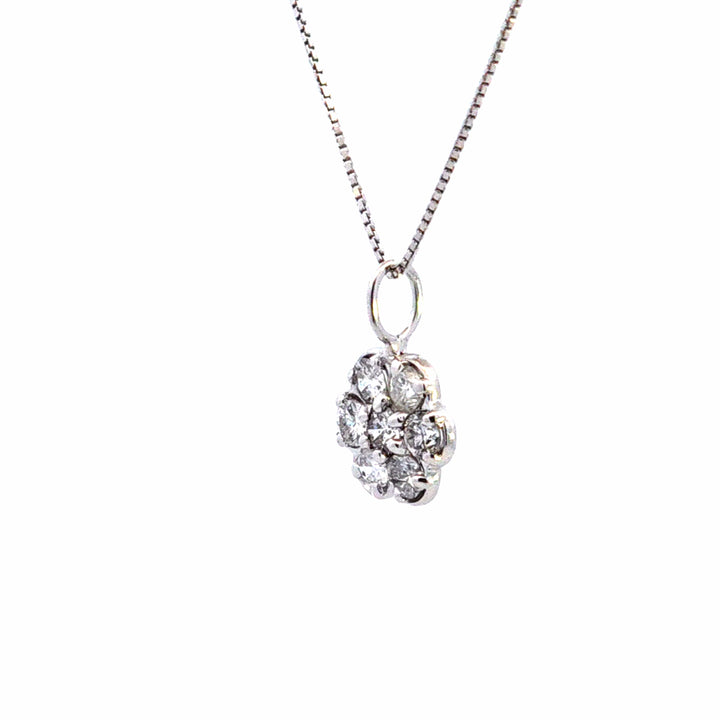 14KW Diamond Estate Cluster Pendant