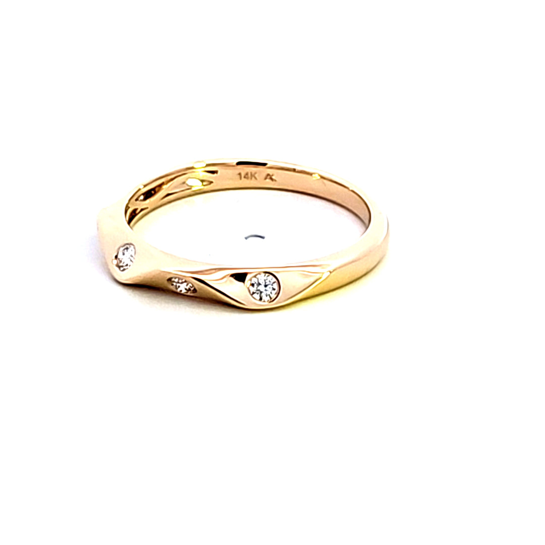 14KY Diamond Band