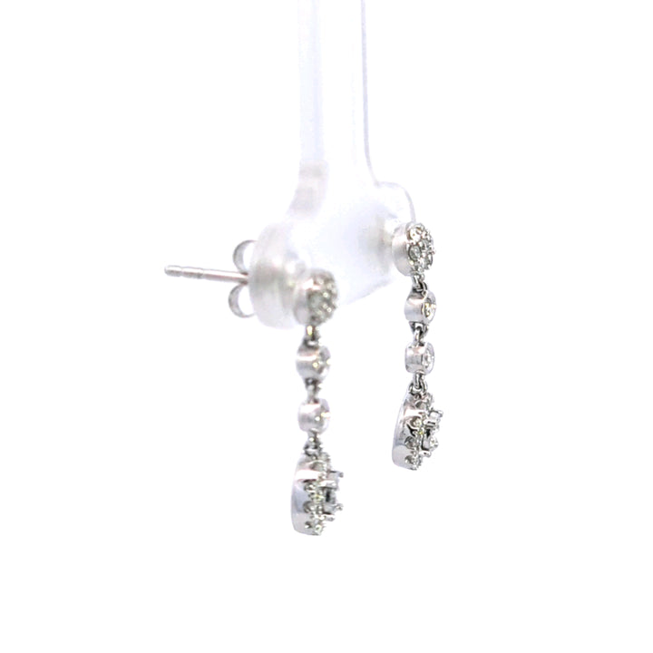 14KW Diamond Dangle Earrings