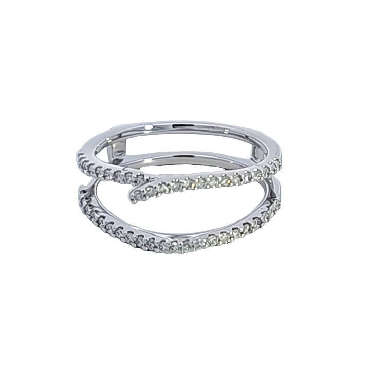 14KW Diamond Guard Style Wedding Band