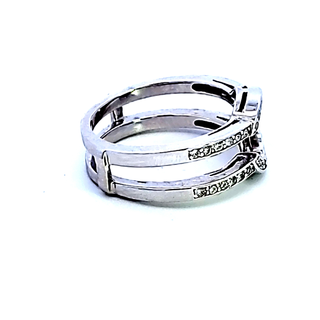 14KW Diamond Insert Wedding Band