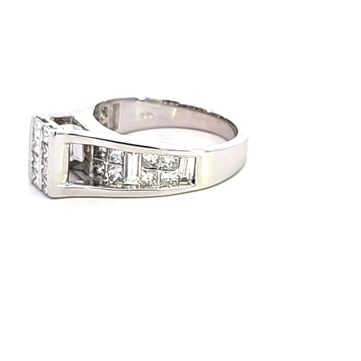 14KW Diamond Cluster Estate Ring