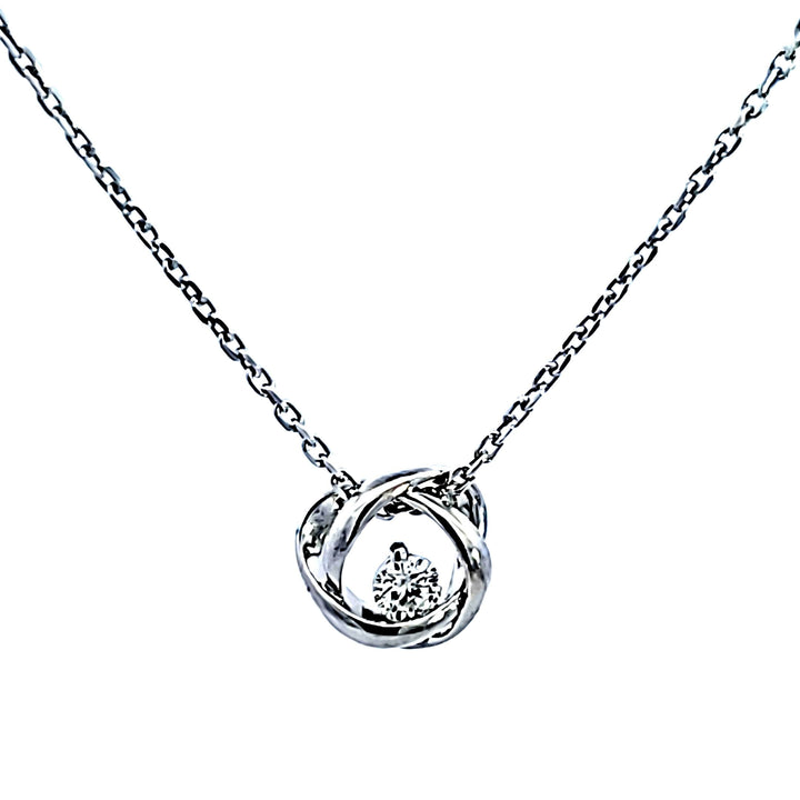 Sterling Silver Amor Diamond Pendant