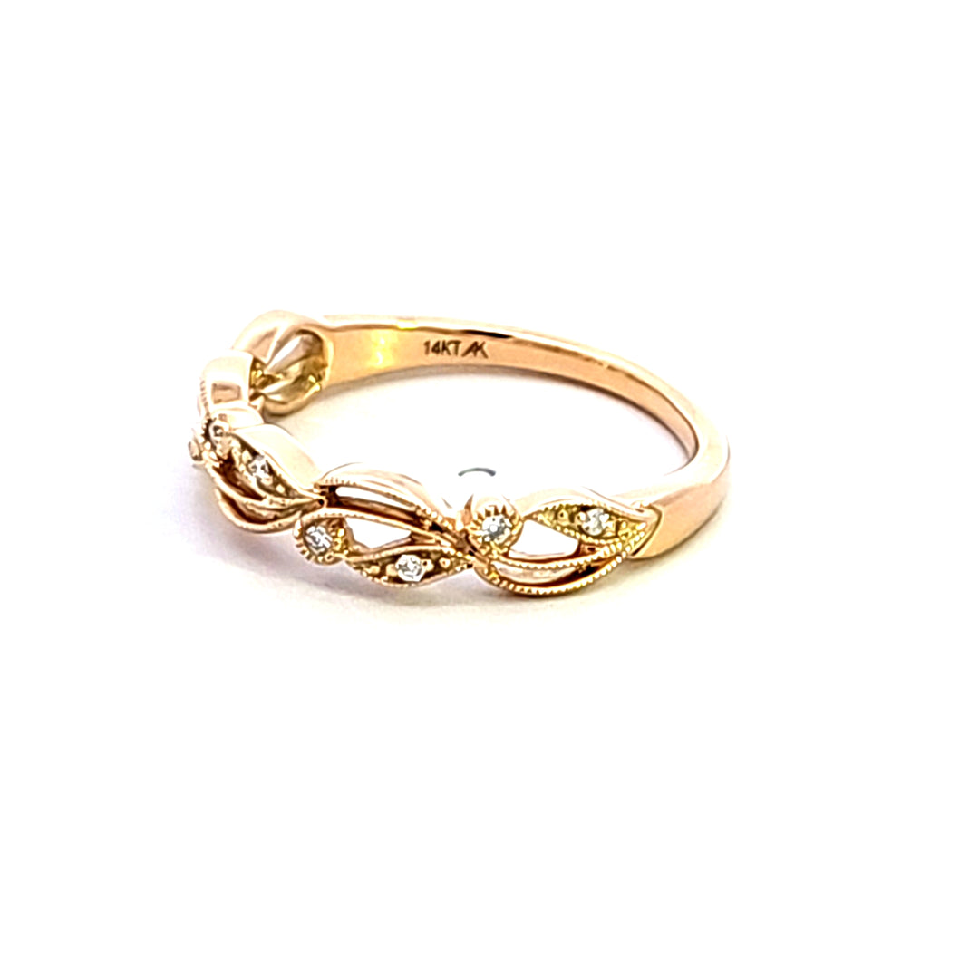14KY Diamond Band