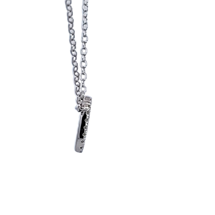 14KW Diamond Horseshoe Necklace
