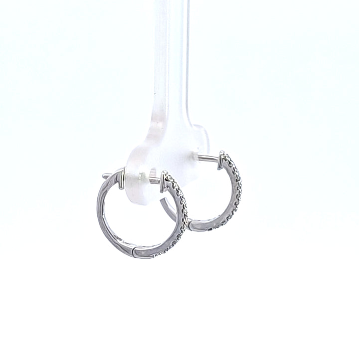 10KW Diamond Hoop Earrings