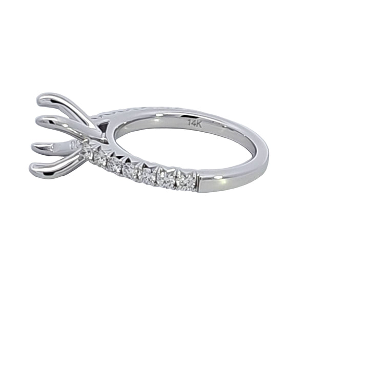 14KW Diamond Semi Mount Engagement Ring