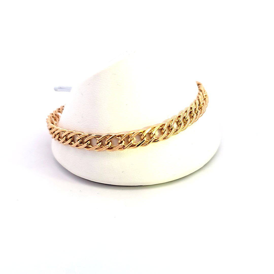 10KY 7" Open Link Estate Bracelet