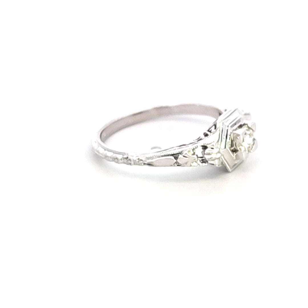 14KW Diamond Estate Ring