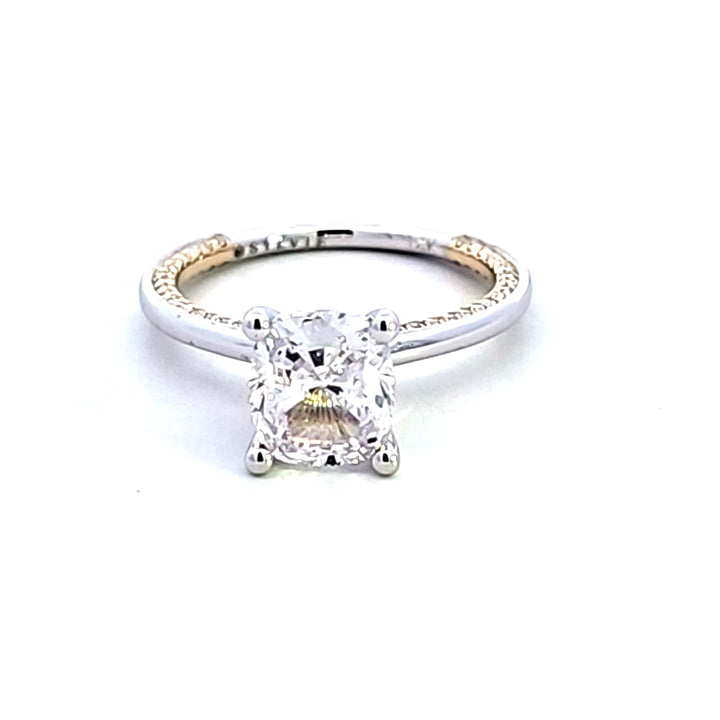 14KTT Diamond Semi Mount Engagement Ring