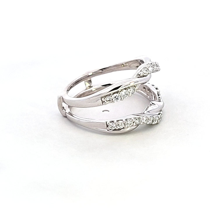 14KW Diamond Insert Style Wedding Band