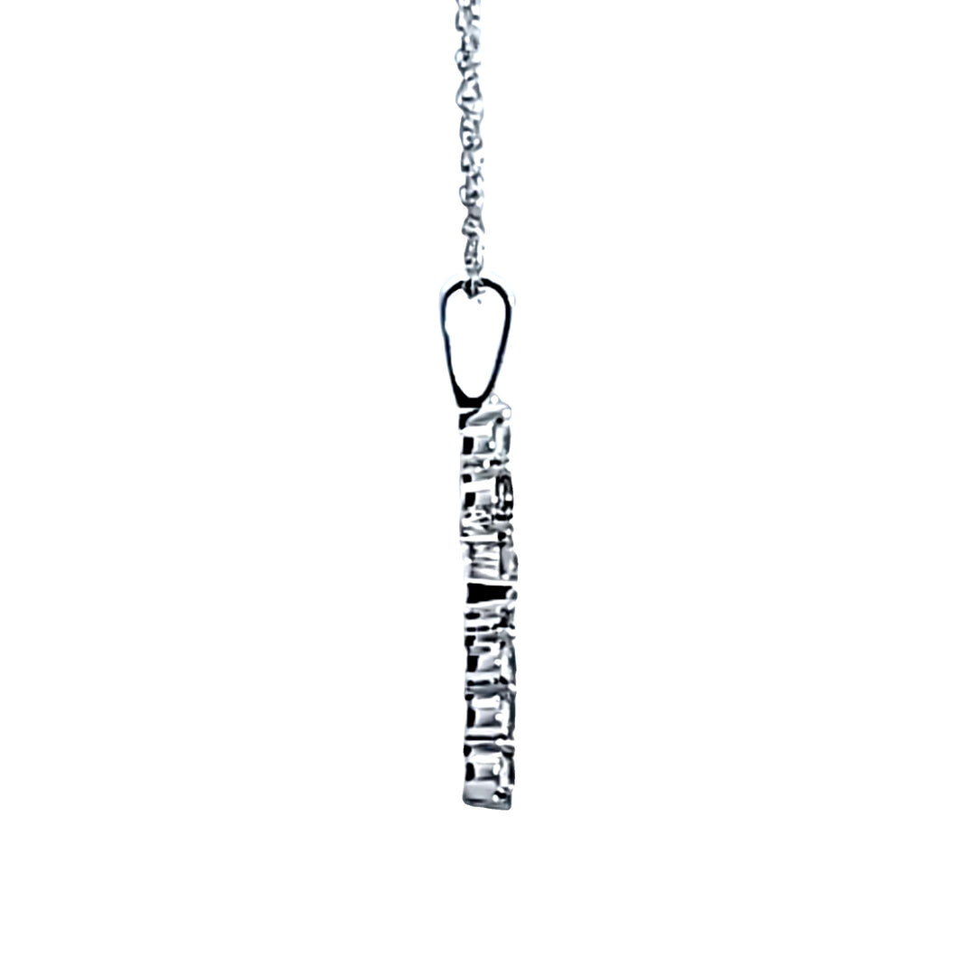 14KW Diamond Cross Pendant
