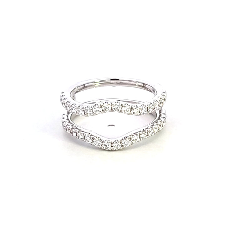 14KW Diamond Insert Style Wedding Band