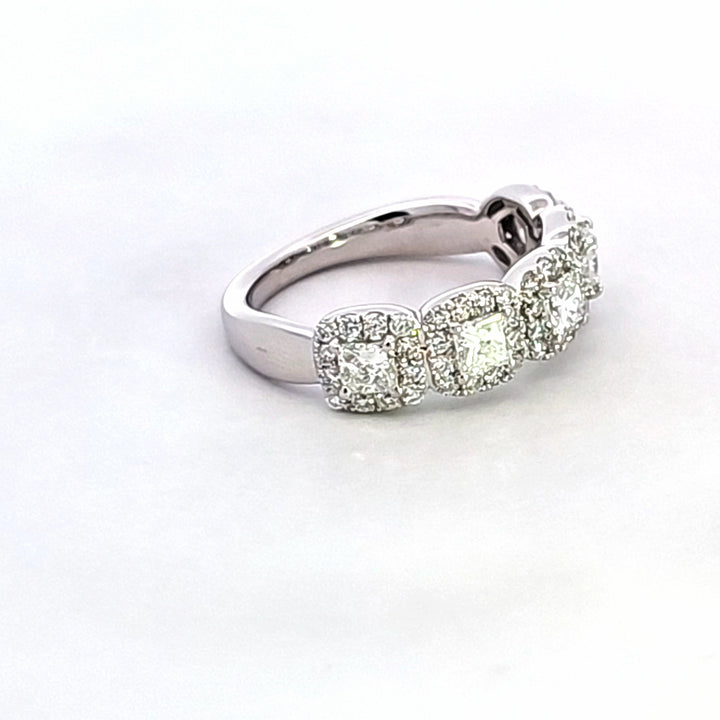 14KW Halo Diamond Band