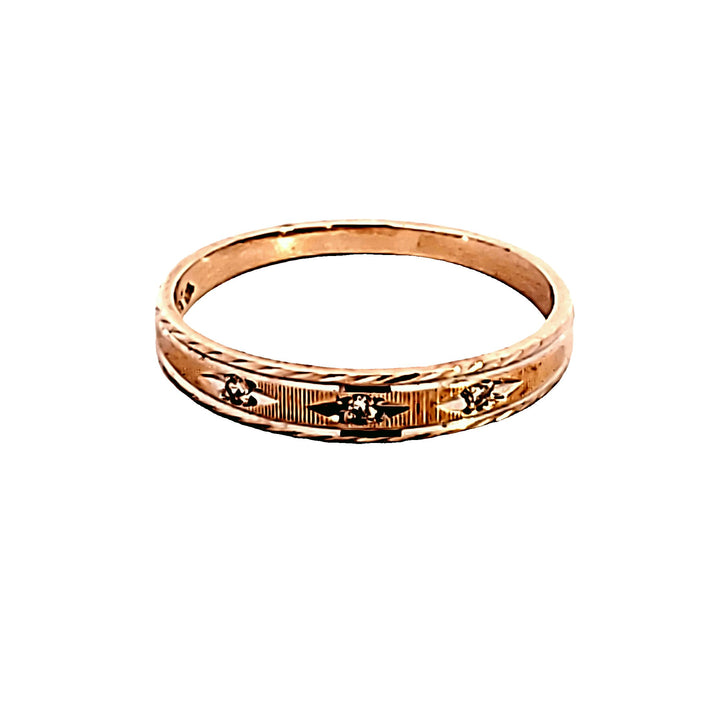 10KY Diamond Estate Wedding Band