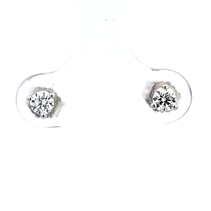14KW 1/5 ctw Diamond Martini Stud Earrings