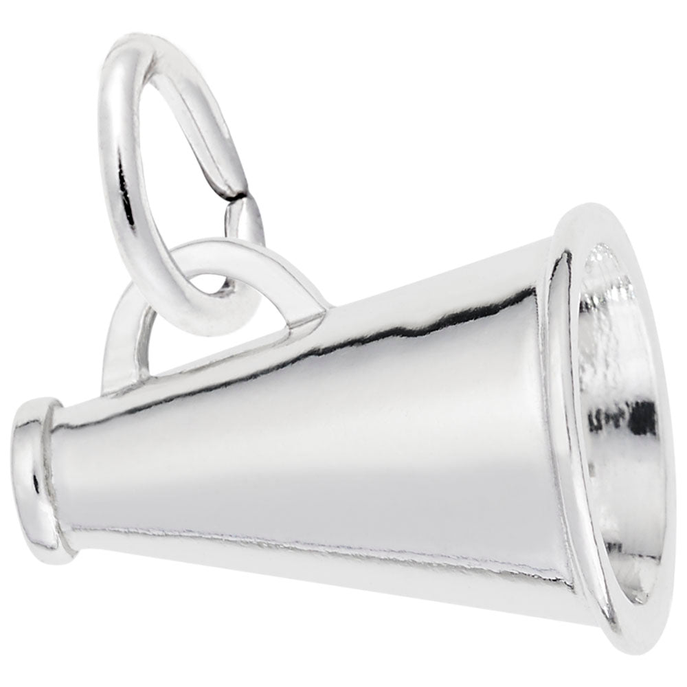 Sterling Silver Megaphone Charm