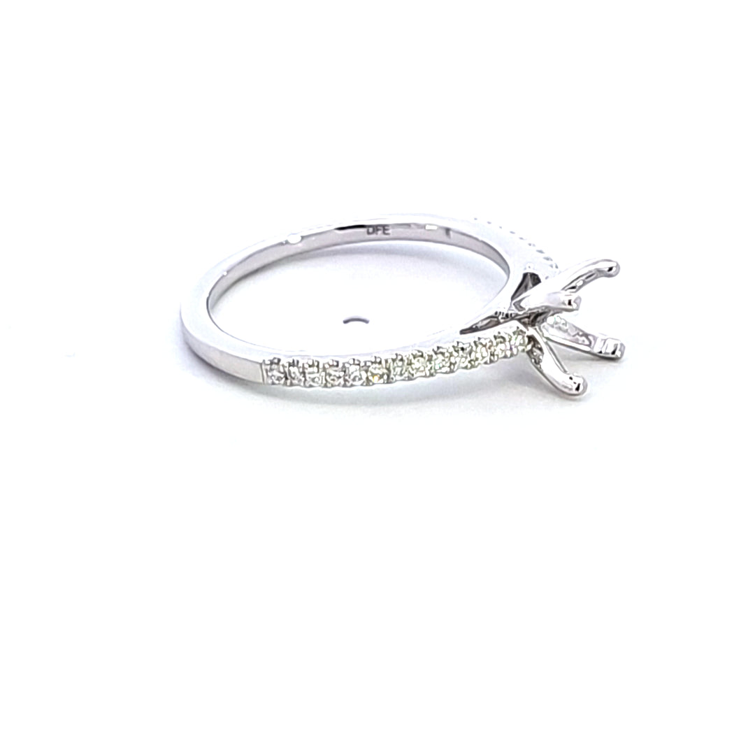 14KW Diamond Semi Mount Engagement Ring