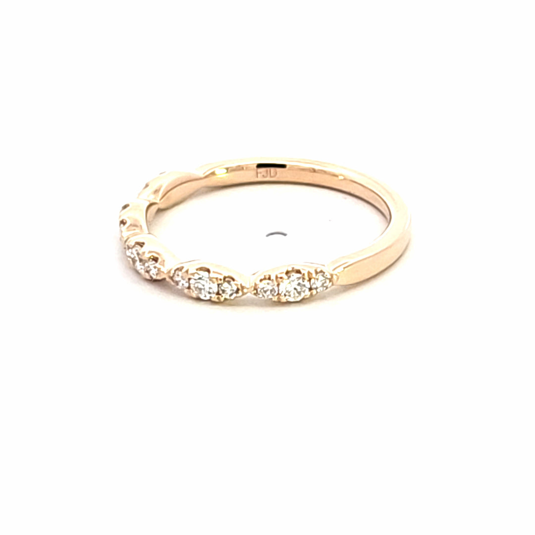 14KY Diamond Wedding Band