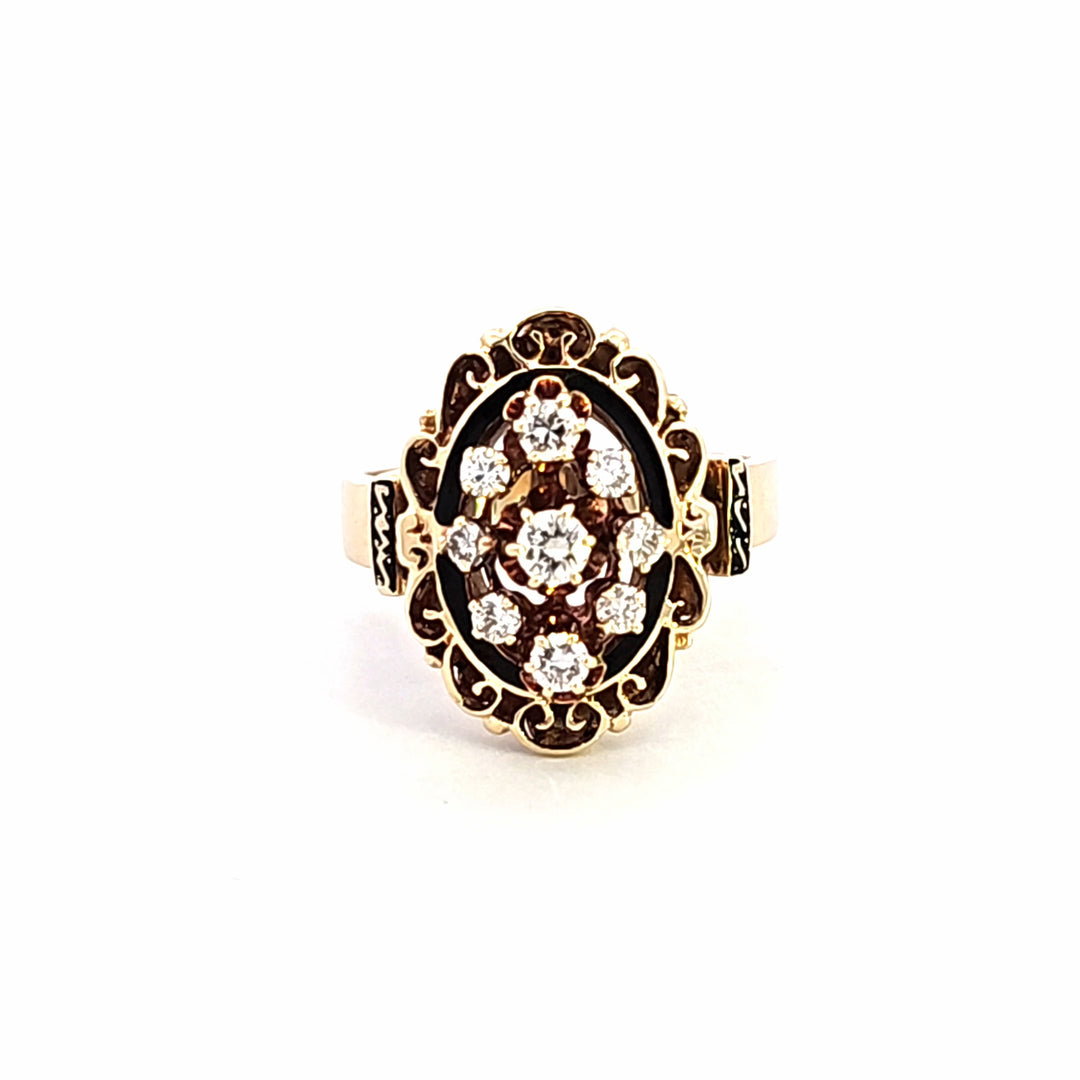 14KY Diamond Vintage Estate Ring