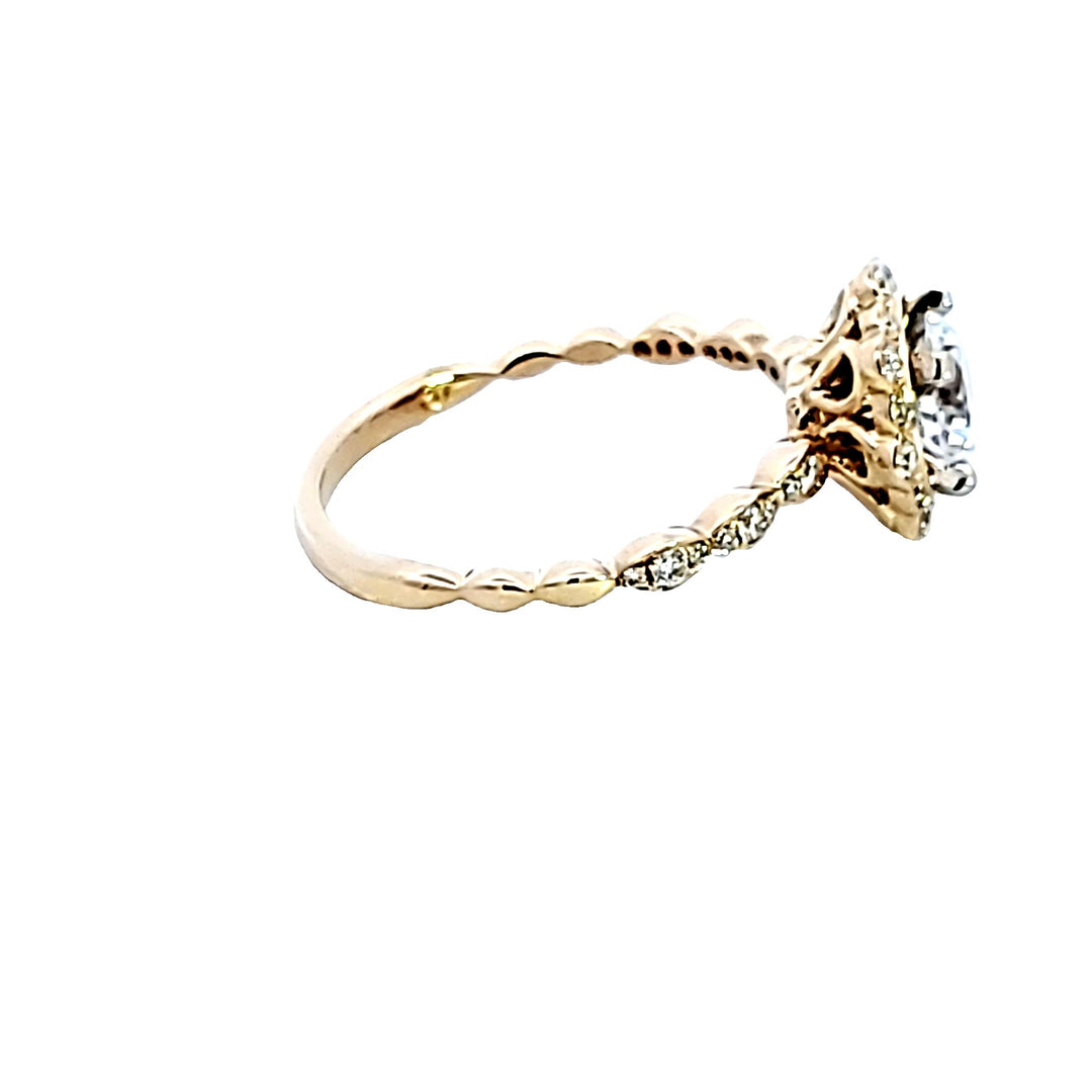 14KY Diamond Semi Mount Engagement Ring