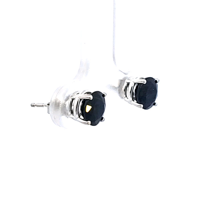 14KW Sapphire Stud Earrings