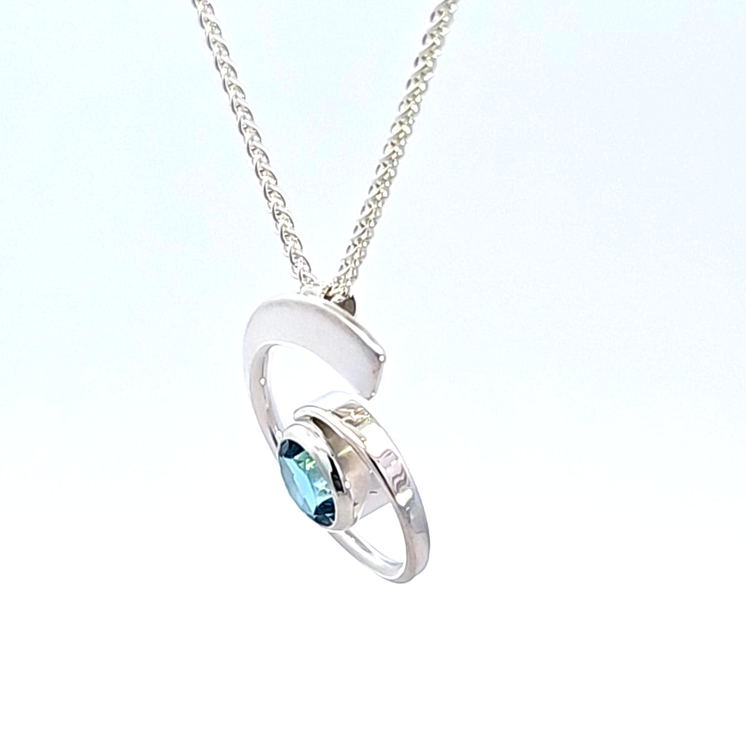 Sterling Silver Nautilus Pendant Necklace