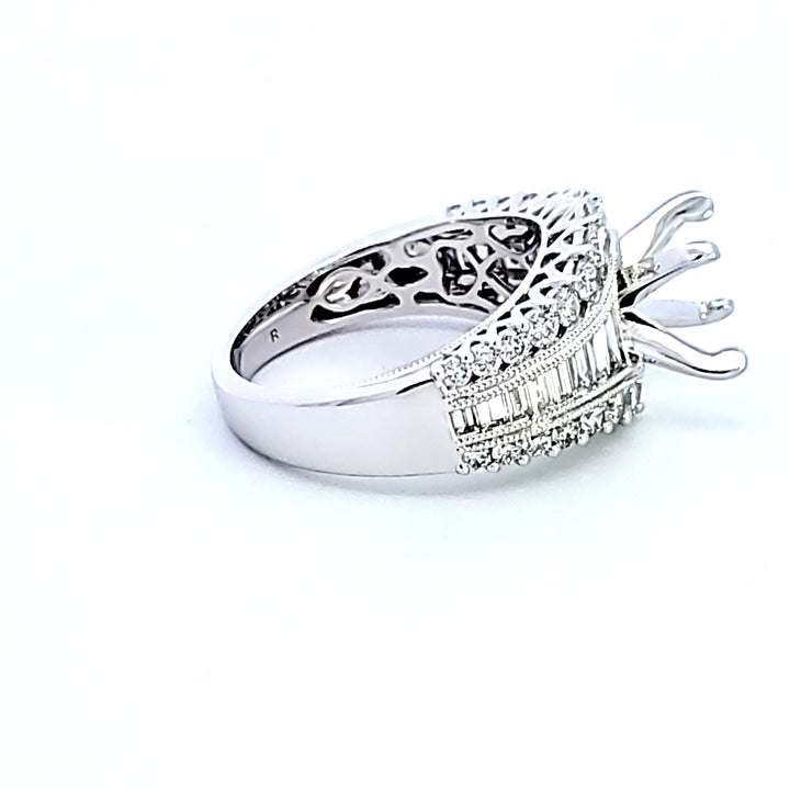 14KW Diamond Semi Mount Engagement Ring