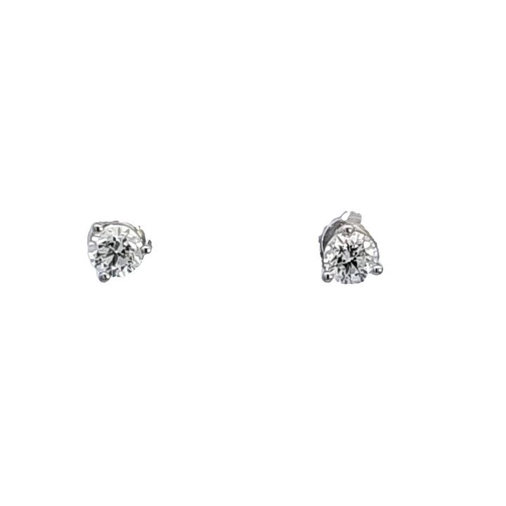 14KW 1/2 ctw Diamond Stud Earrings