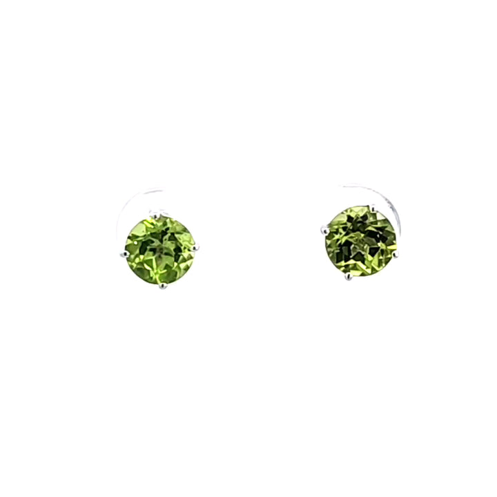 14KW Peridot Stud Earrings