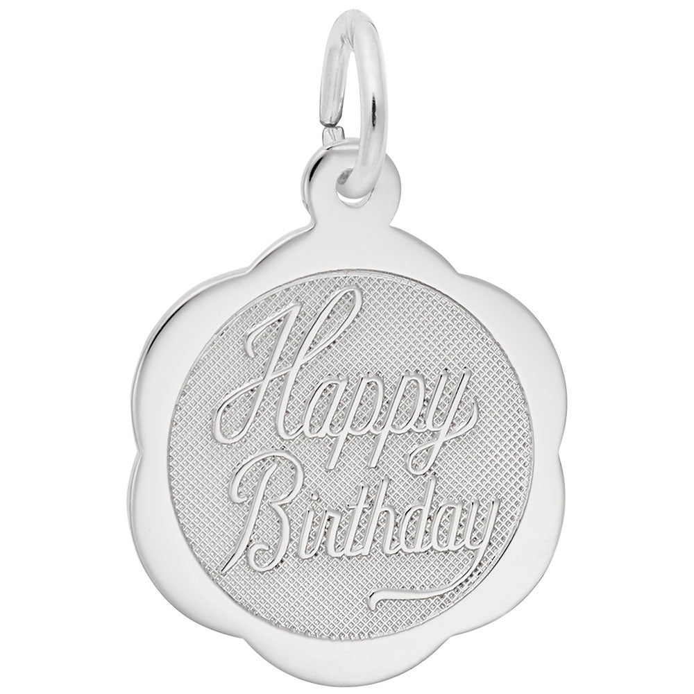 Sterling Silver Birthday Charm