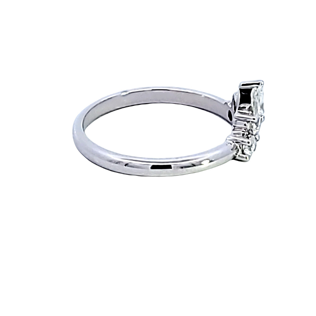 14KW Contour Diamond Wedding Band