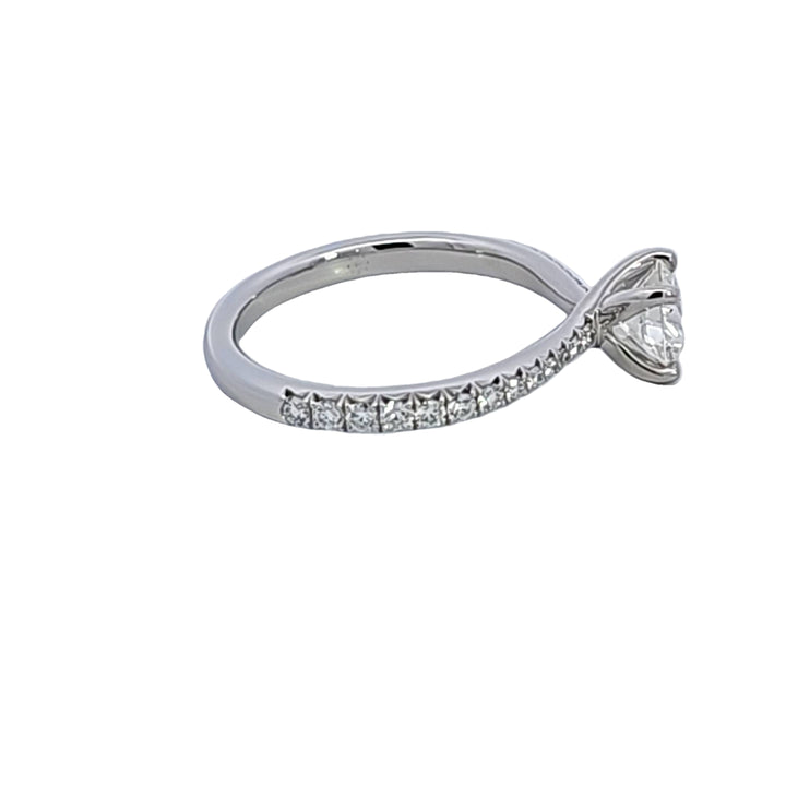 Platinum Hearts on Fire Diamond Engagement Ring