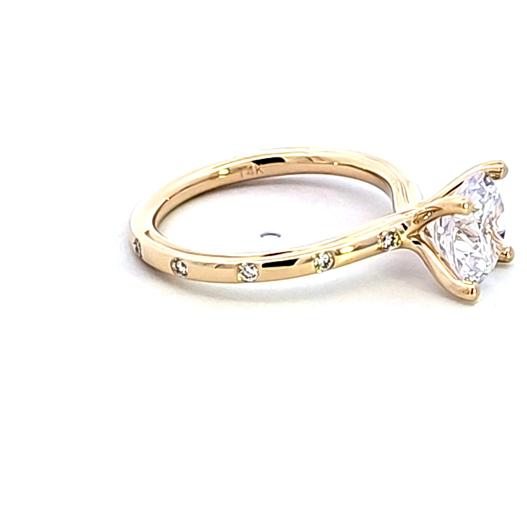 14KY Diamond Semi Mount Engagement Ring