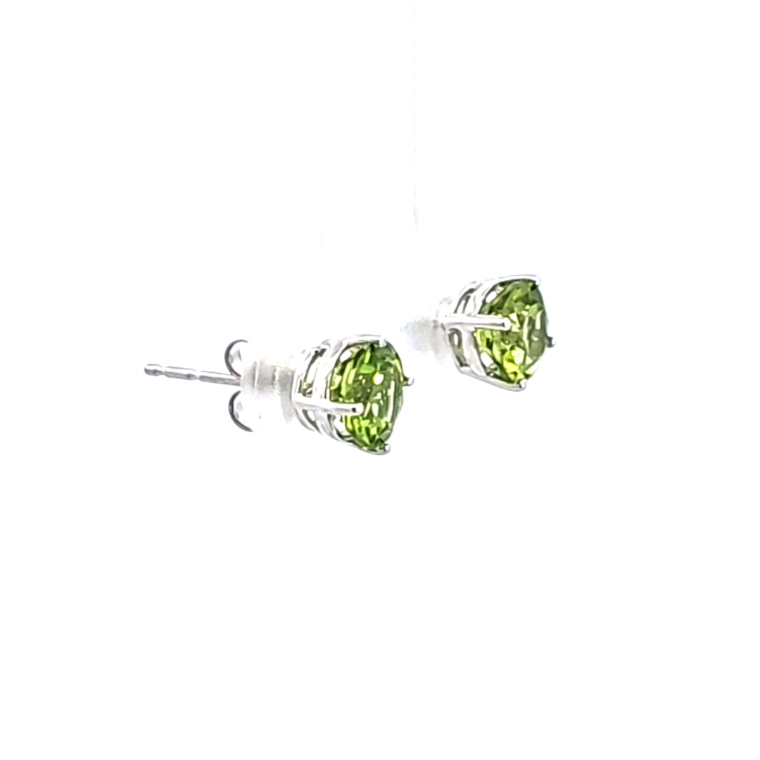 14KW Peridot Stud Earrings
