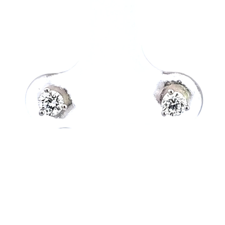 14KW 1/3 ctw Diamond Martini Stud Earrings