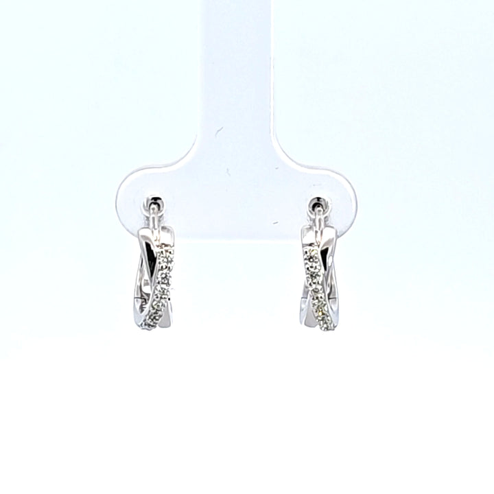 10KW Diamond Hoop Earrings