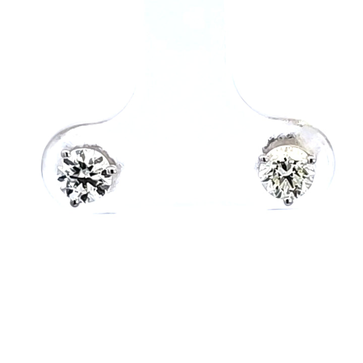 14KW 3/4 ctw Diamond Martini Stud Earrings