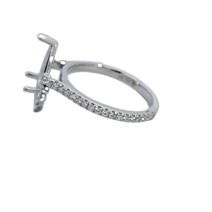 18KW Diamond Semi Mount Engagement Ring